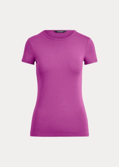 Women's Ralph Lauren Cotton-Blend T Shirts | 365120NUF